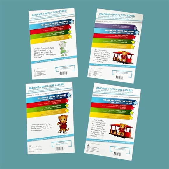 Set of 4 Pre-level One Daniel Tigers Neighborhood Books in excellent condition. - Picture 2 of 4